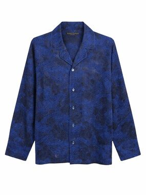 Robert Graham Pajama Top‎ Mens XL Blue Paisley Luxury Loungewear